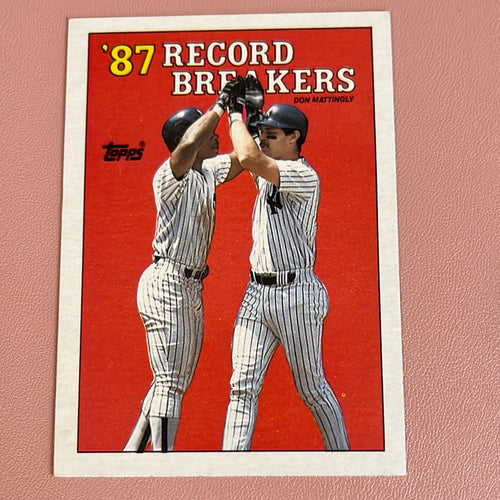 Don Mattingly 1987 Record Breakers