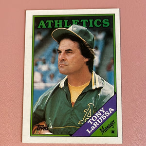 Tony LaRussa 1988 Topps Manager card