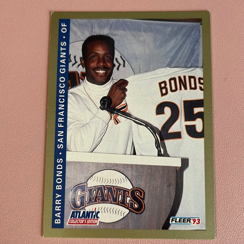 Barry Bonds Fleer 1993 Atlantic Collector’s Edition