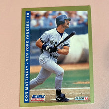 Load image into Gallery viewer, Miss cut Don Mattingly Fleer 1993 Atlantic Collector’s Edition